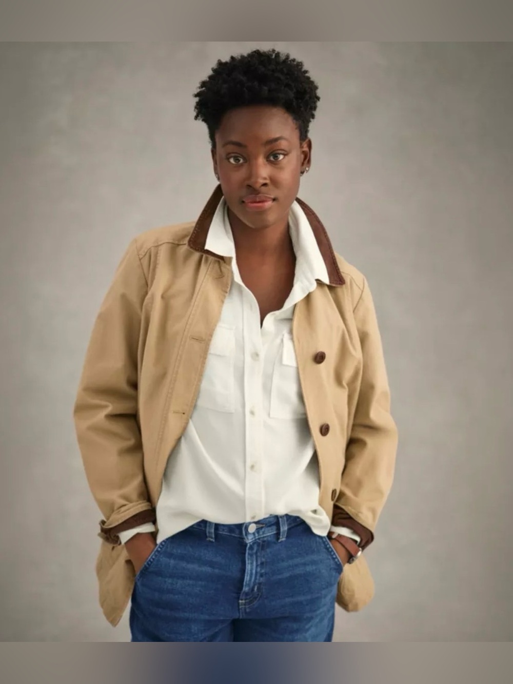 L.L.Bean Adirondack Barn Coat, Flannel-Lined women’s size M Petite